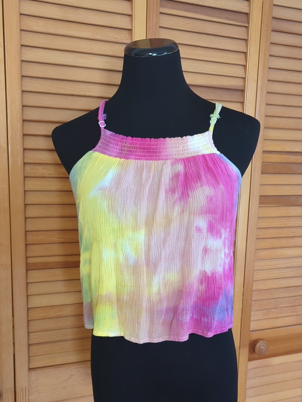 3/$15 Heart And Hips Tie Dye Shirt Cropped Top Pink Tie Dye Tank top Barbie Core